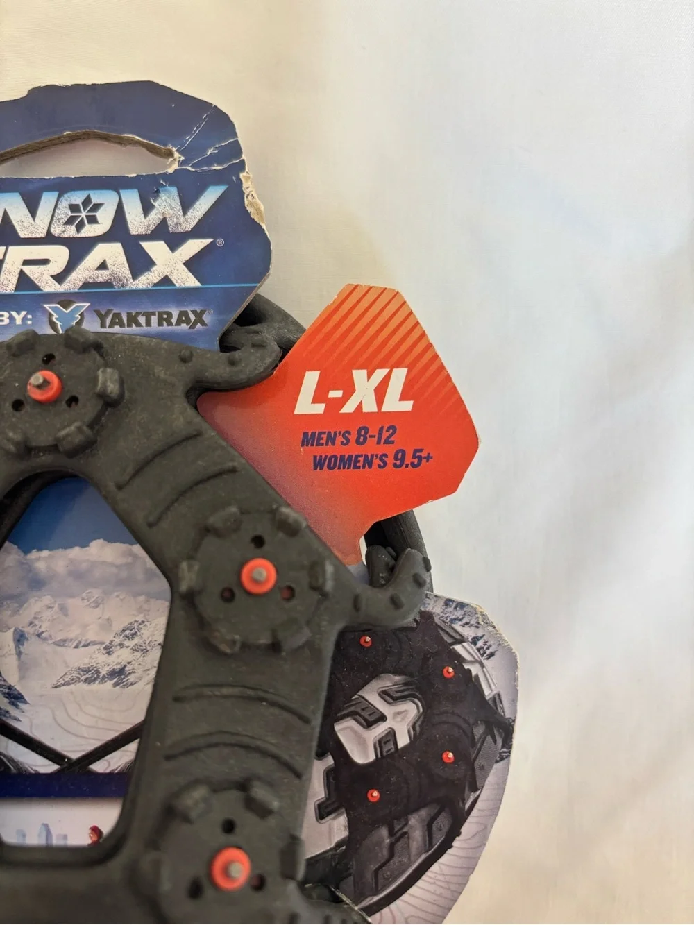 Snow Trax L-XL Black Ice Grips Fits Men’s US Size 8-12 & Women’s US Size 9.5+